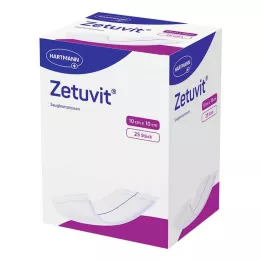 ZETUVIT Saugkompressen steril 10x10 cm, 25 St
