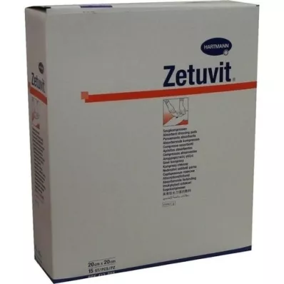 ZETUVIT Saugkompressen steril 20x20 cm, 15 St