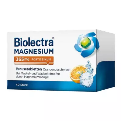 BIOLECTRA Magnesium 365 mg fortissimum Orange, 40 St