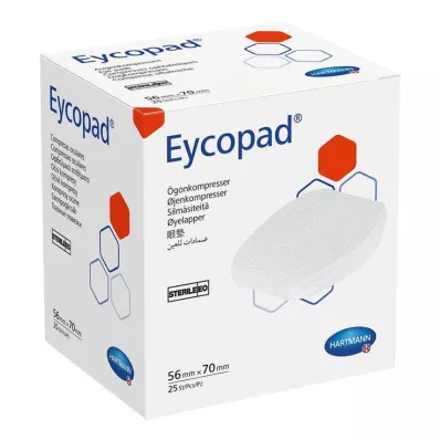EYCOPAD Augenkompressen 56x70 mm steril, 25 St EYCOPAD Augenkompressen 56x70 mm steril, 25 St