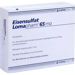 EISENSULFAT Lomapharm 65 mg überzogene Tab., 100 St