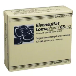 EISENSULFAT Lomapharm 65 mg überzogene Tab., 100 St