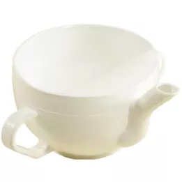 KRANKENTASSE Kunststoff m. 2 Henkeln weiß, 1 St