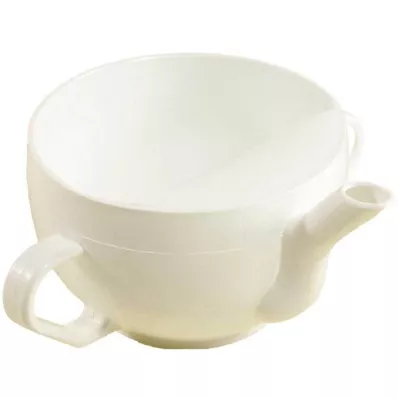 KRANKENTASSE Kunststoff m. 2 Henkeln weiß, 1 St
