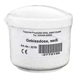 GEBISSDOSE mit Einsatz u.Deckel weiß, 1 St