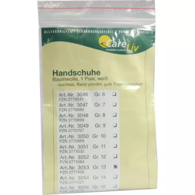 HANDSCHUHE Baumwolle Gr.13, 2 St