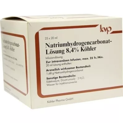NATRIUMHYDROGENCARBONAT-Lösung 8,4% Köhler, 25X20 ml