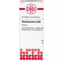 RHODODENDRON D 30 Tabletten, 80 St