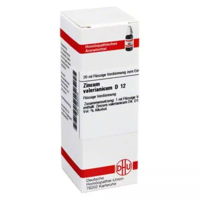 ZINCUM VALERIANICUM D 12 Dilution, 20 ml