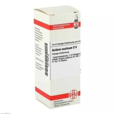 ACIDUM OXALICUM D 6 Dilution, 20 ml