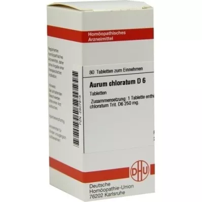 AURUM CHLORATUM D 6 Tabletten, 80 St