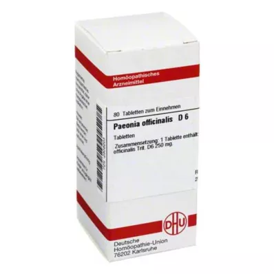 PAEONIA OFFICINALIS D 6 Tabletten, 80 St