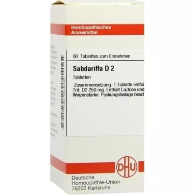 SABDARIFFA D 2 Tabletten, 80 St