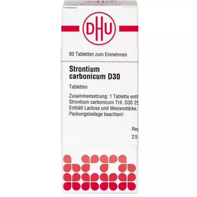 STRONTIUM CARBONICUM D 30 Tabletten, 80 St