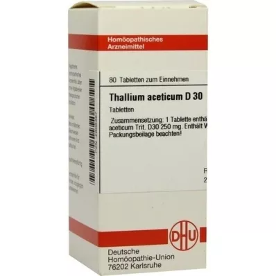 THALLIUM ACETICUM D 30 Tabletten, 80 St
