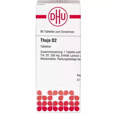 THUJA D 2 Tabletten, 80 St