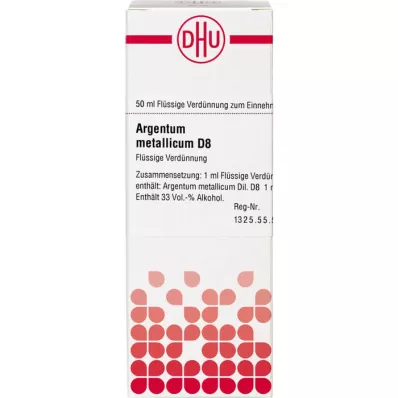 ARGENTUM METALLICUM D 8 Dilution, 50 ml