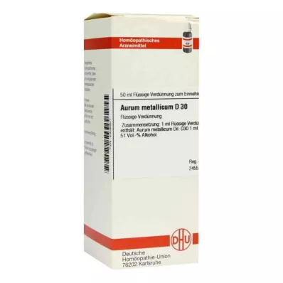 AURUM METALLICUM D 30 Dilution, 50 ml