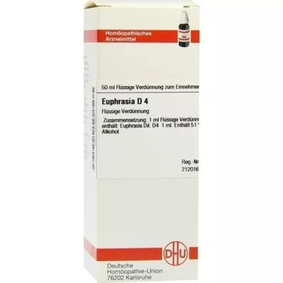 EUPHRASIA D 4 Dilution, 50 ml