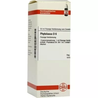 PHYTOLACCA D 6 Dilution, 50 ml