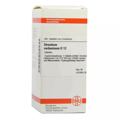 STRONTIUM CARBONICUM D 12 Tabletten, 200 St
