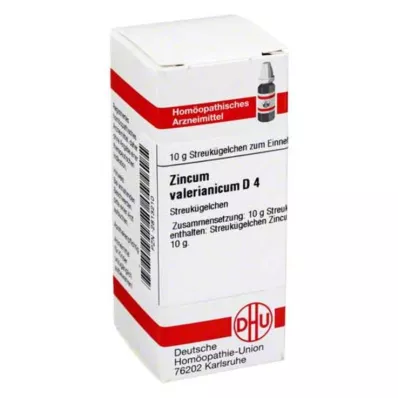 ZINCUM VALERIANICUM D 4 Globuli, 10 g ZINCUM VALERIANICUM D 4 Globuli, 10 g