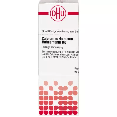 CALCIUM CARBONICUM Hahnemanni D 8 Dilution, 20 ml