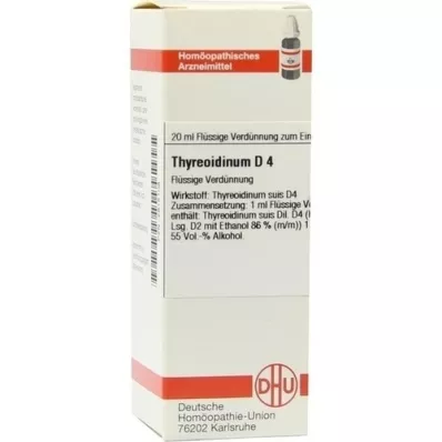 THYREOIDINUM D 4 Dilution, 20 ml