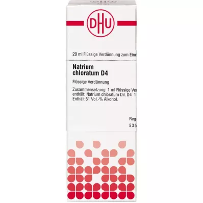 NATRIUM CHLORATUM D 4 Dilution, 20 ml