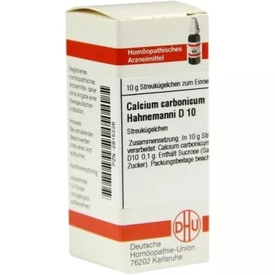 CALCIUM CARBONICUM Hahnemanni D 10 Globuli, 10 g