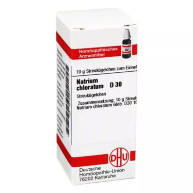 NATRIUM CHLORATUM D 30 Globuli, 10 g NATRIUM CHLORATUM D 30 Globuli, 10 g