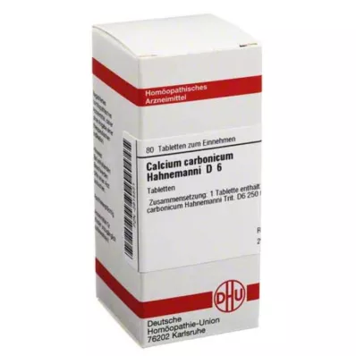 CALCIUM CARBONICUM Hahnemanni D 6 Tabletten, 80 St