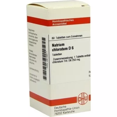 NATRIUM CHLORATUM D 6 Tabletten, 80 St