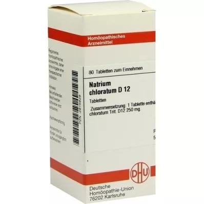 NATRIUM CHLORATUM D 12 Tabletten, 80 St