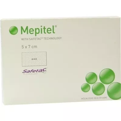 MEPITEL Silikon Netzverband 5x7 cm steril, 5 St