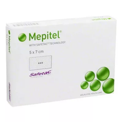 MEPITEL Silikon Netzverband 5x7 cm steril, 5 St