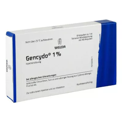 GENCYDO 1% Injektionslösung, 48X1 ml