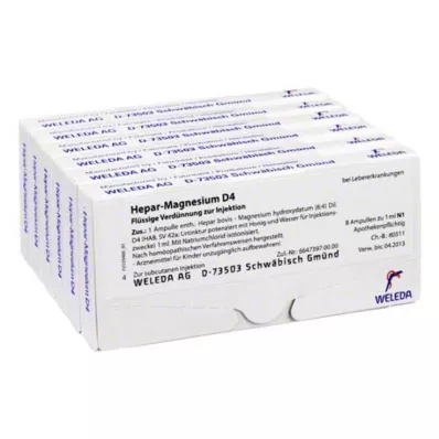 HEPAR MAGNESIUM D 4 Ampullen, 48X1 ml