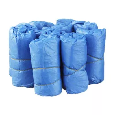 ÜBERSCHUHE Einmal Kunststoff blau, 100 St