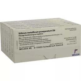 STIBIUM METALLICUM PRAEPARATUM D 6 Ampullen, 48X1 ml