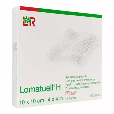 LOMATUELL H Salbentüll 10x10 cm steril, 10 St