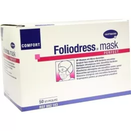 FOLIODRESS mask Comfort perfect grün OP-Masken, 50 St
