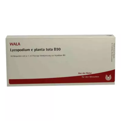 LYCOPODIUM E planta tota D 30 Ampullen, 10X1 ml
