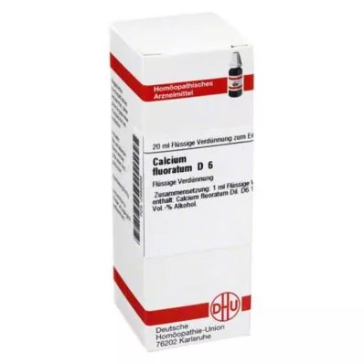 CALCIUM FLUORATUM D 6 Dilution, 20 ml CALCIUM FLUORATUM D 6 Dilution, 20 ml