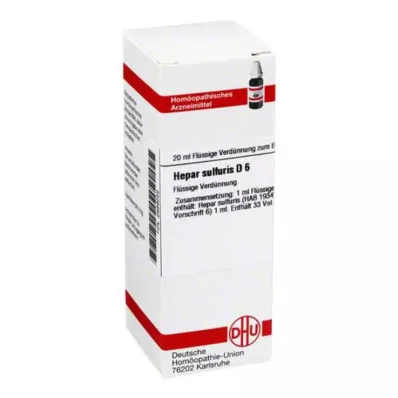 HEPAR SULFURIS D 6 Dilution, 20 ml