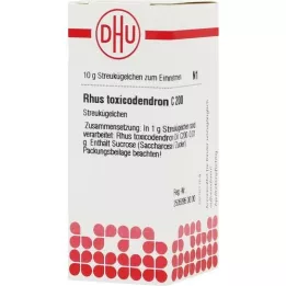 RHUS TOXICODENDRON C 200 Globuli, 10 g