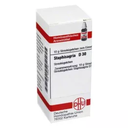 STAPHISAGRIA D 30 Globuli, 10 g