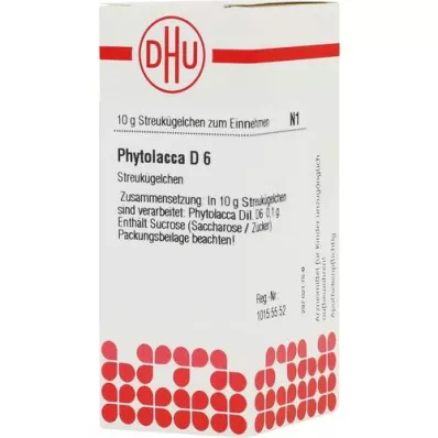 PHYTOLACCA D 6 Globuli, 10 g