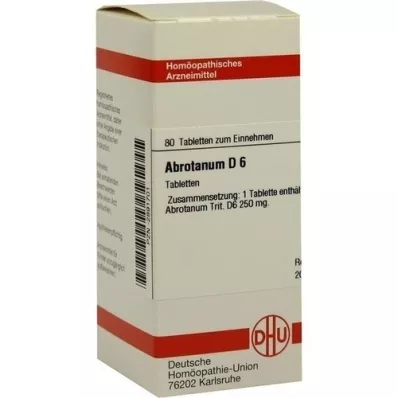 ABROTANUM D 6 Tabletten, 80 St
