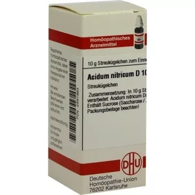 ACIDUM NITRICUM D 10 Globuli, 10 g